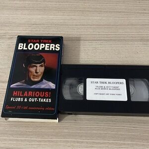 Vintage Star Trek Bloopers Flubs & Out-Takes VHS Tape